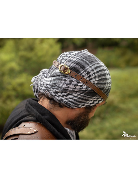 Parche Ocular Pirata en cuero marrón