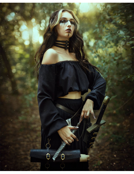 Middeleeuwse heksenstokhouder voor je...