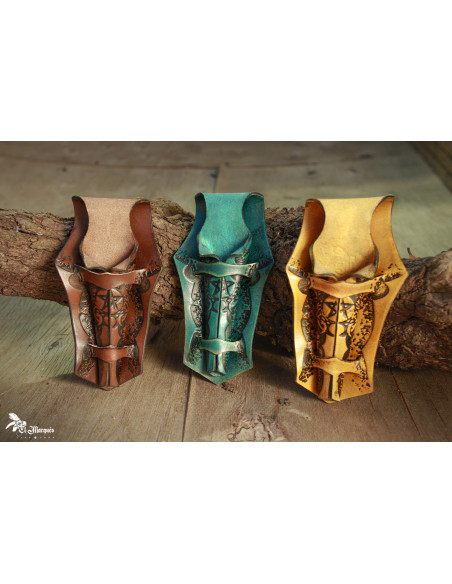 Læderholder til tryllestave til...