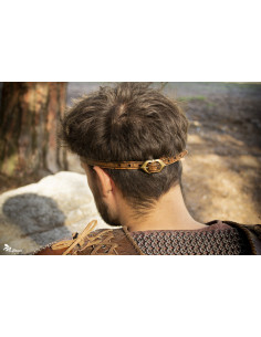 Parche Ocular Vikingo Odín en cuero marrón 2
