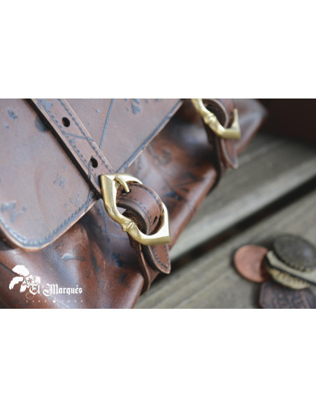 Bolsa Medieval Adventurer en cuero,... Bolsa Medieval Adventurer en cuero,...