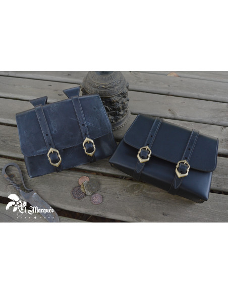 Bolsa Medieval Adventurer en cuero,... Bolsa Medieval Adventurer en cuero,...