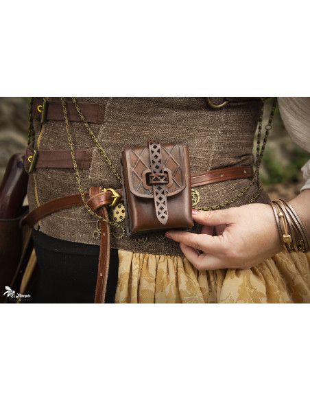 Bæltepung i ægte læder