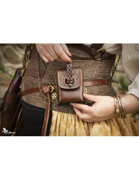 Gürteltasche aus echtem Leder