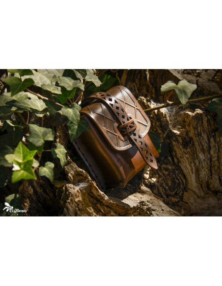 Gürteltasche aus echtem Leder