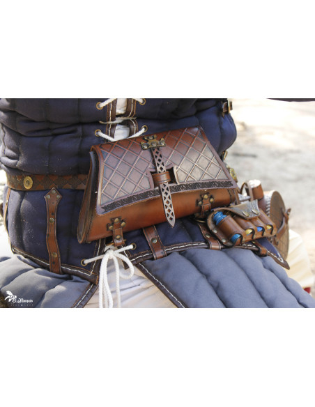 Bolsa Soldado Medieval aus echtem Leder
