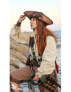 Sombrero Pirata Tricornio, rosa de los vientos