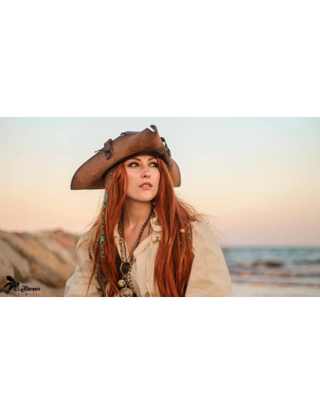 Piratenhoed Tricornio, rozen van de wind Piratenhoed Tricornio, rozen van de wind