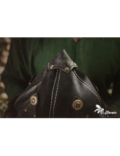 Sombrero Vikingo de oveja y cuero 2
