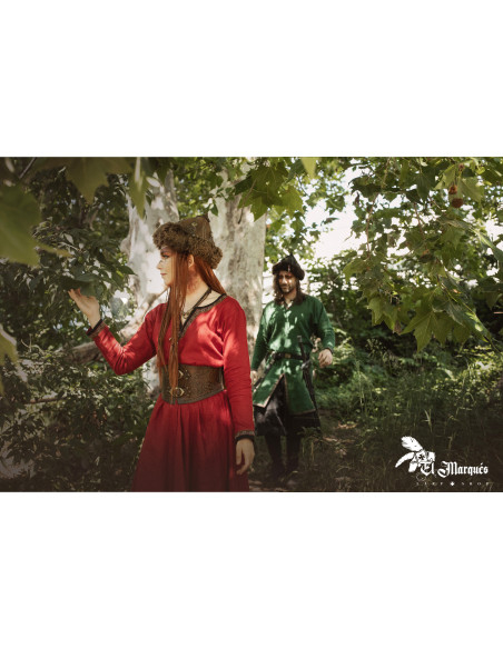 Sombrero Vikingo de oveja y cuero