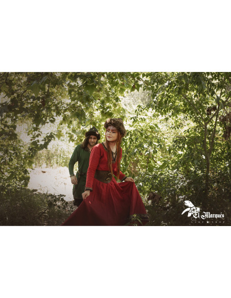 Vikingehat af får og læder