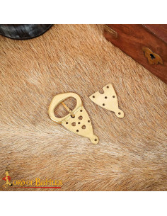 Vikinger-Gürtel Schnalle mit keltischen Knoten 2