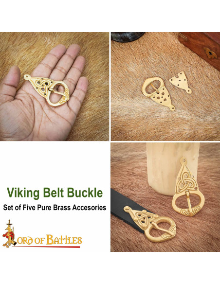Hebilla de cinturón vikingo con nudos... Hebilla de cinturón vikingo con nudos...