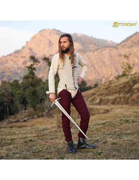 Camisa medieval sin mangas en color...