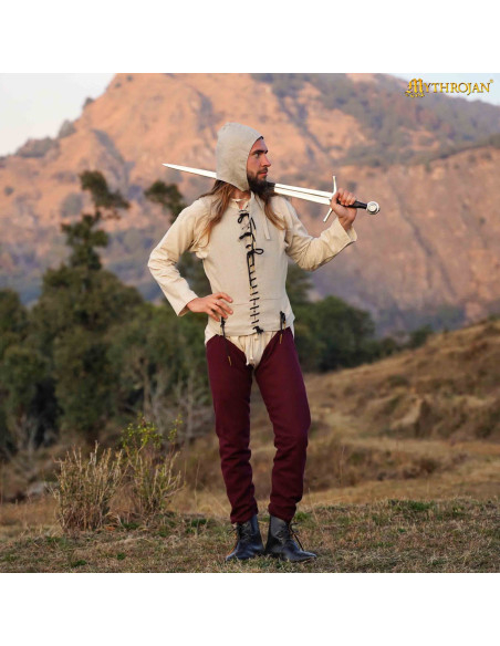 Camisa medieval sin mangas en color...