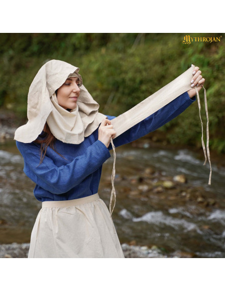 Bandana medieval dama en crudo