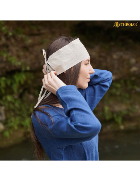 Bandana medieval dama en crudo