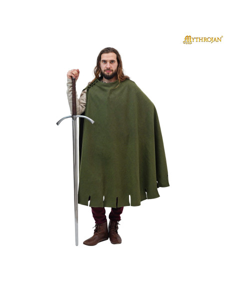 Capa Medieval de lana Bocksten Man....