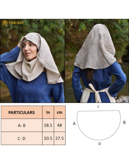 Velo medieval doncella iluminada en...