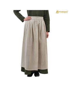 Mittelalterliche Bäuerinschürze aus Leinen 2