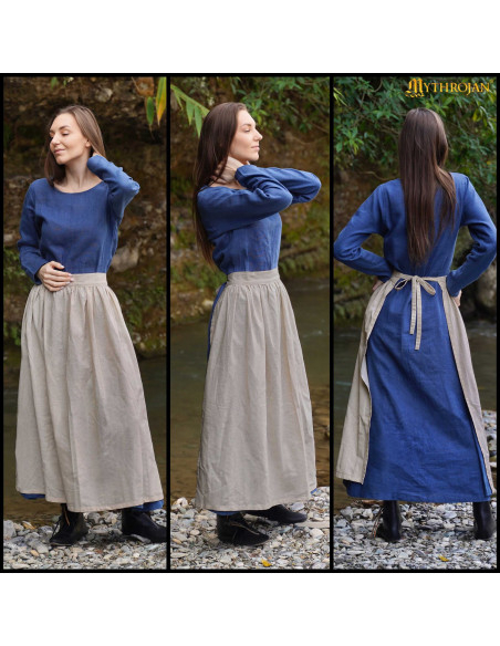 Middeleeuws linnen boeren schort