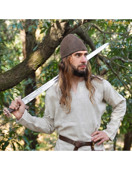 Gorro Vikingo Birka en lana marrón