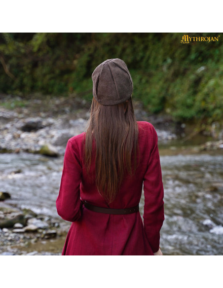 Gorro Vikingo Birka en lana marrón