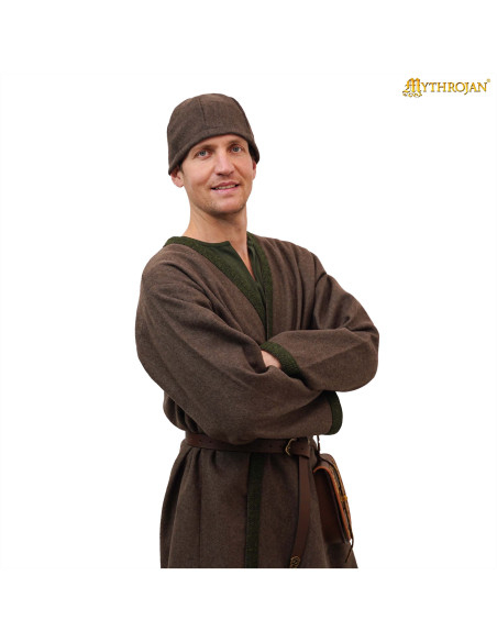 Gorro Vikingo Birka en lana marrón