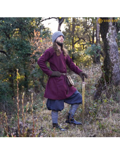 Viking Tuniek Erik in bordeauxwol