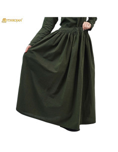 Falda medieval La Aventurera - verde botella 2