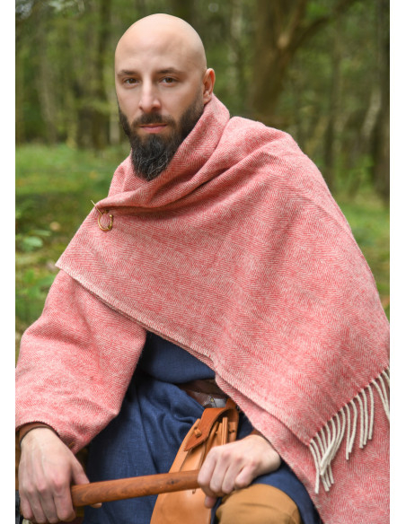 Wollen stola in visgraatstijl,...