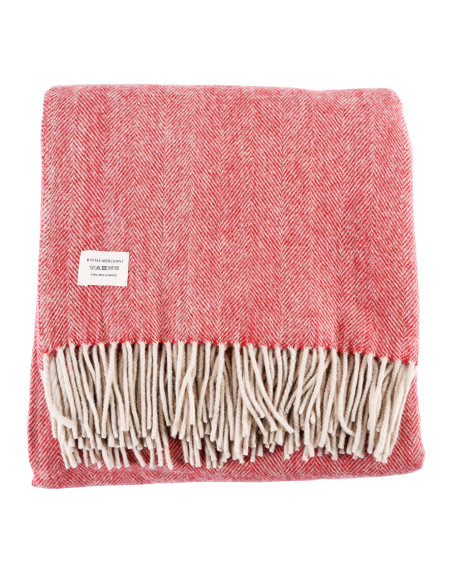 Uld sjal i hørmønster med...