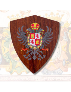 Houten wandplank voor het ophangen van dolken, schild van...