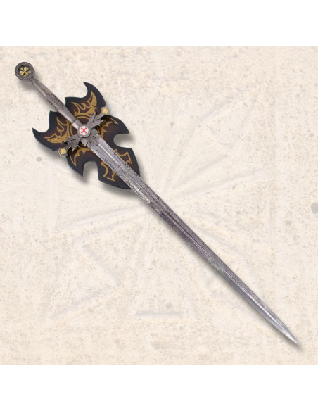 Templer-Schwert mit Wandhalterung...