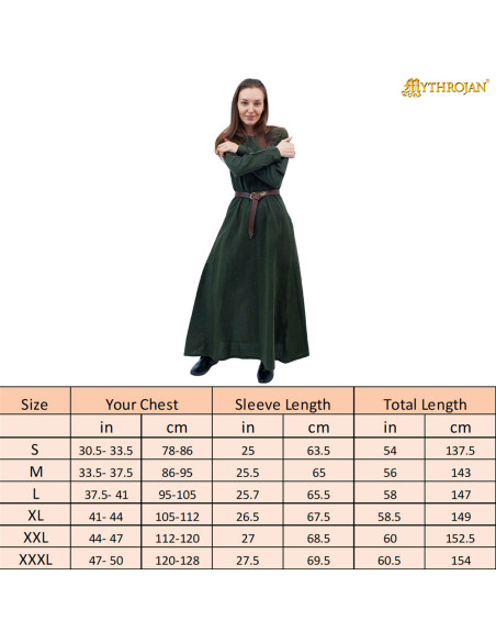 Medieval kjole model Arquera, lavet...