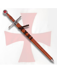 Espada Templaría infantil con vaina marrón (59,2 cm.) 2