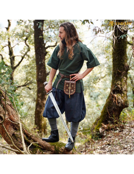 Túnica vikinga corta en algodón...