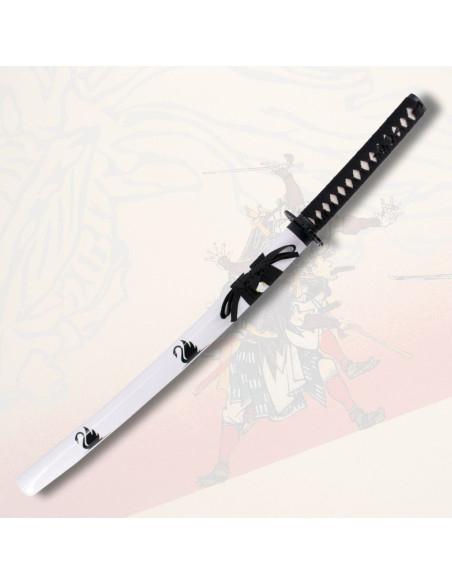 Dekoratives Wakizashi mit weißem...