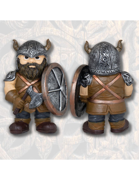 Viking figur af harpiks med økse og...