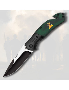 Navaja de rescate Albainox verde Legión Española (19,6 cm.)