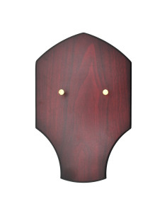 Holztafel zum Aufhängen von Schwertern (27,5 x 17,5 cm.)