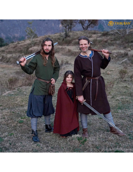 Vikinger-Tunika mit langen Ärmeln...