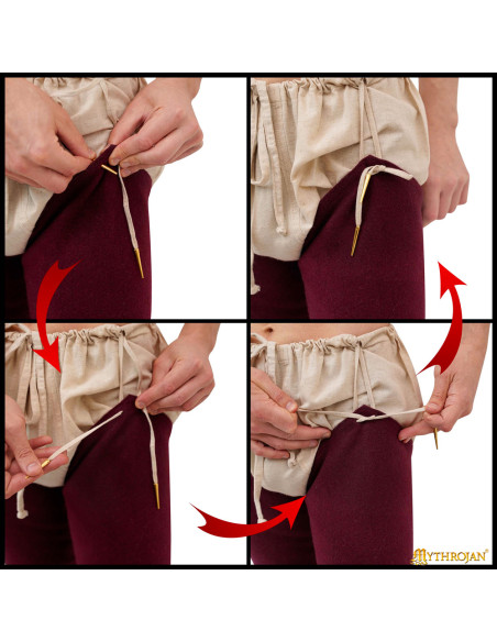 Piernas medievales en lana modelo Oswald