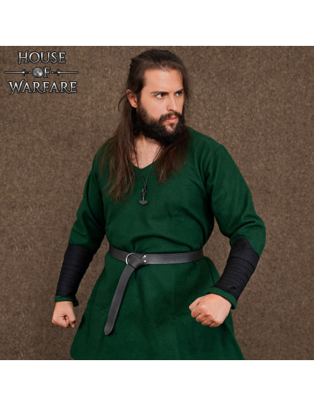 Vikingarmband van wol, zwarte kleur