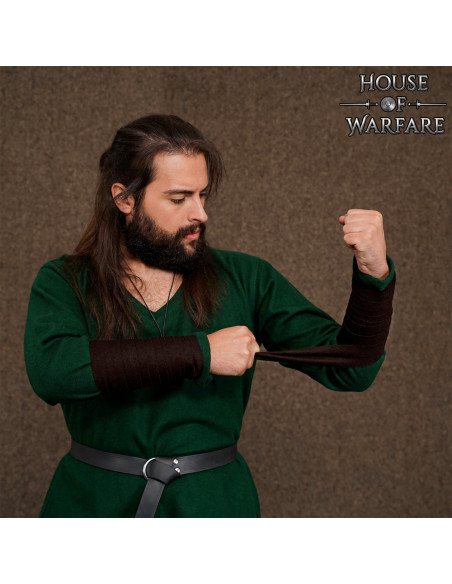 Vikingerarmband aus Wolle, braun