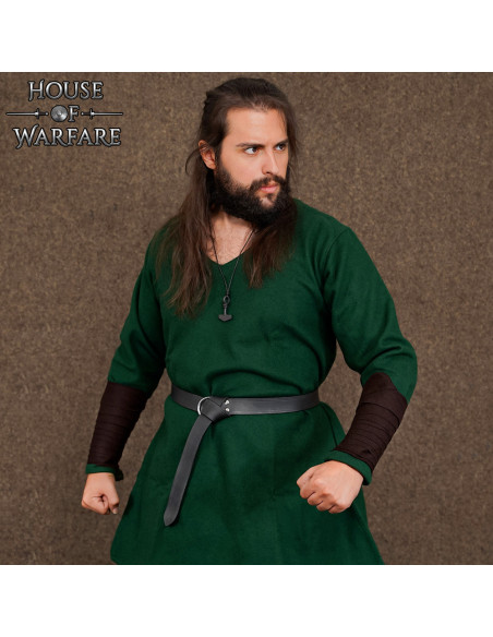 Vikingarmband van wol, kleur bruin