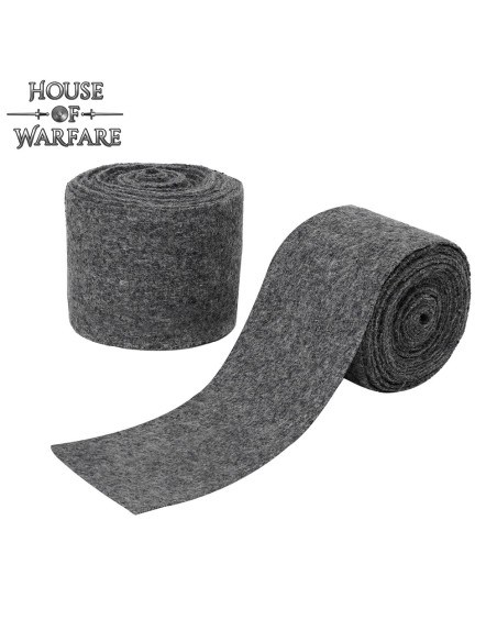 Vikingerarmband aus Wolle, grau