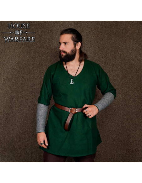 Vikingerarmband aus Wolle, grau