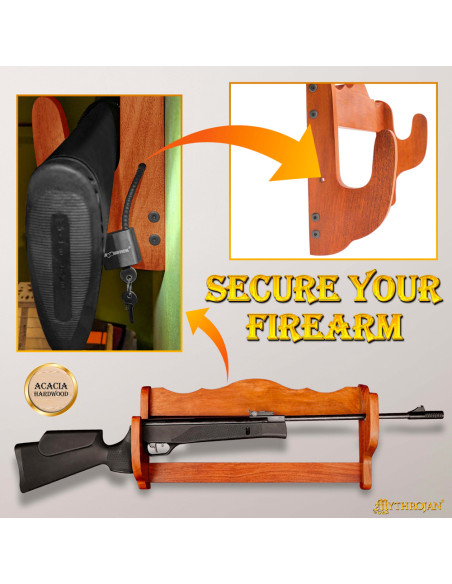 Soporte de pared para rifles, en...