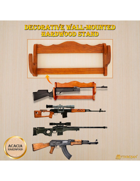 Soporte de pared para rifles, en...